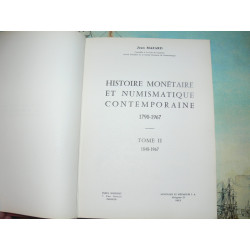 Mazard,Jean. - Histoire monétaire et numismatique contemporaine 1790-1967 - Tome II. 1848-1967