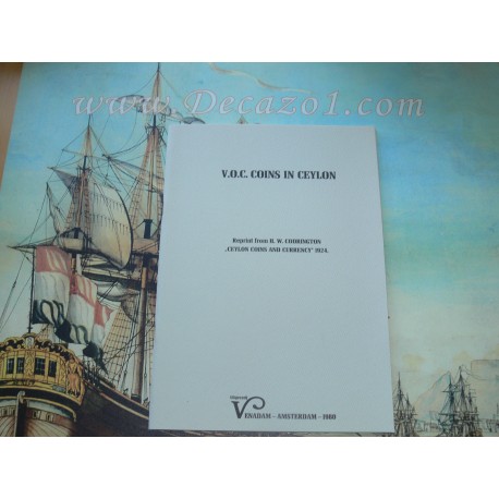 Codrington, H.W.: V.O.C. COINS IN CEYLON. Reprint Venadam, De V.O.C. (VOC) munten
