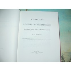 Millies H.C.:  Les Monnaies Des Indigènes. Dries Jannink Hardcover Deluxe Limited Edition reprint