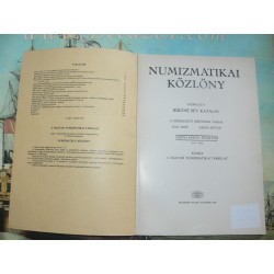 Numizmatikai Közlöny. LXXVI – LXXVII. evfolyam 1977 - 1978. Kiadja a magyar numizmatikai tarsulat.