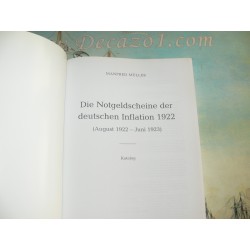 Müller, Manfred-Die Notgeldscheine der deutschen Inflation 1922. August 1922 - Juni 1923.