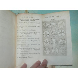 Addison, (J.). 1727 Vellum. Verhandeling over de aeloude gedenkpenningen, door de Latynsche dichters opgeheldert.