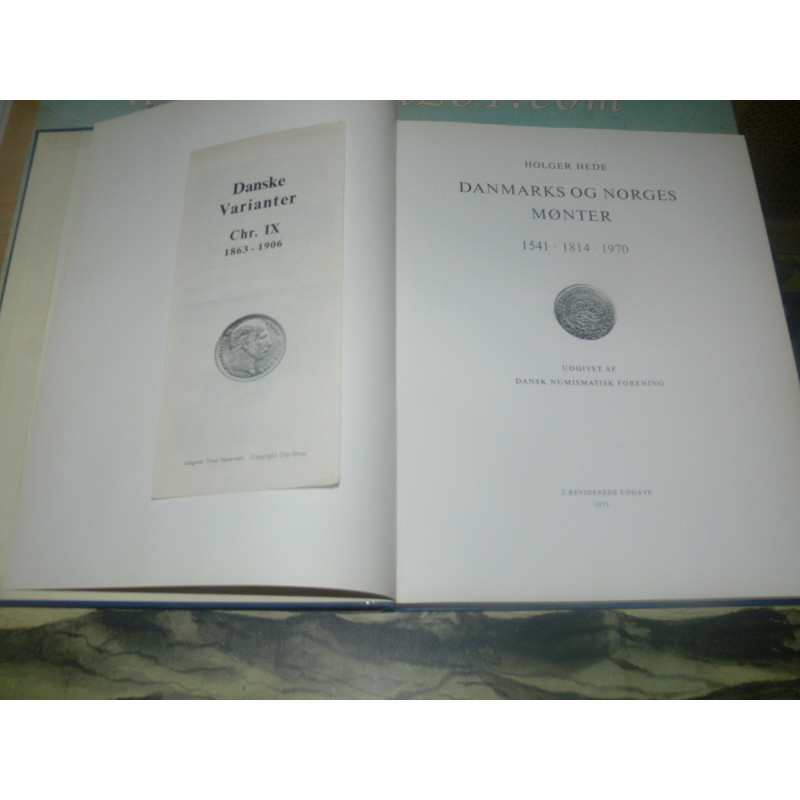 Hede, Holger:  Danmarks og Norges mønter 1541. 1814 . 1970. 2nd Edition.