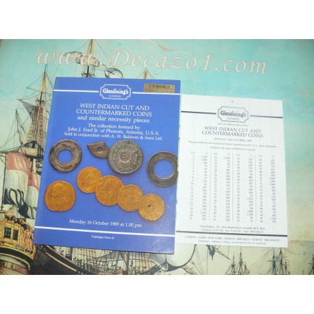 Glendining 1989-10-16:  Collection John J. Ford Jr. West Indian Cut and Counterstamped Coins and similar necessity pieces.
