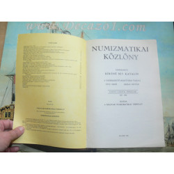 Numizmatikai Közlöny magyar numizmatikai tarsulat. Set (7) 1979-1992 Hungarian Numismatic Bulletin Budapest